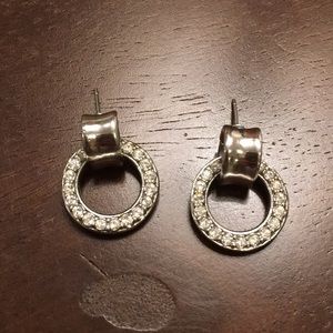 💎SALE💎 diamond circle dangle earrings